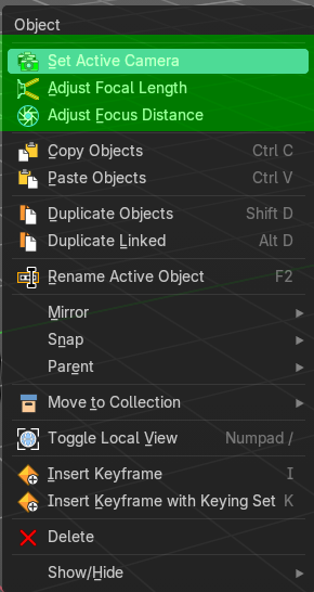 Camera object