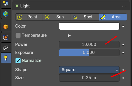 Adjust Light Power