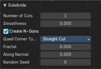 Last Operator Subdivide