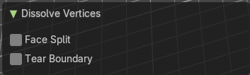 Last Operator Dissolve Vertices
