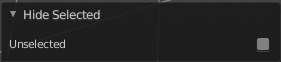 Last Operator Hide Selected