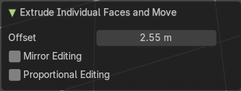Last Operator Extrude Individual Faces and Move