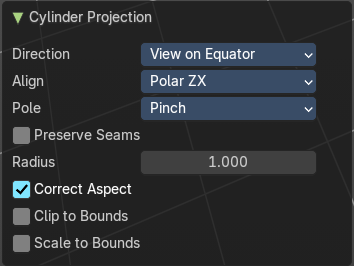 Last Operator Cylinder Projection