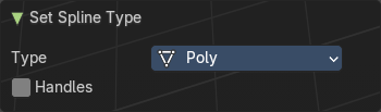 Last Operator Set Spline Type