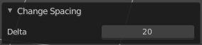 Last Operator Change Spacing