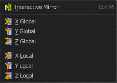 Mirror - Sub Menu