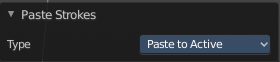 Last operator Paste Strokes