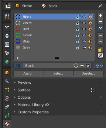 Assign Material - Sub Menu