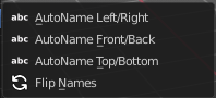 Names sub menu