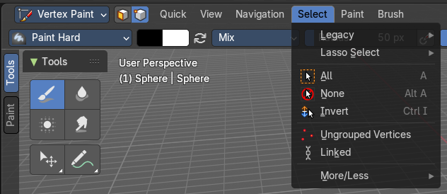 Vertex Selection