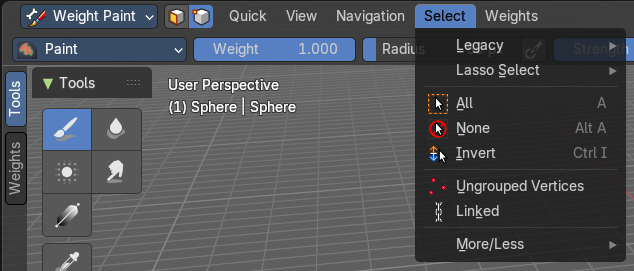 Vertex Selection