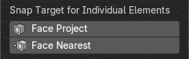 Snap Target for Individual Elements