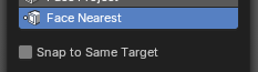 Snap to Same Target
