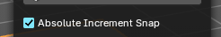 Absolute Increment Snap
