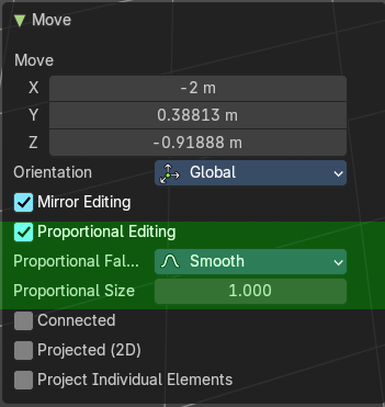 Last Operator Proportional Editing