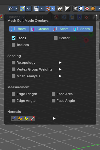 Viewport Overlays - Mesh Object - Edit Mode