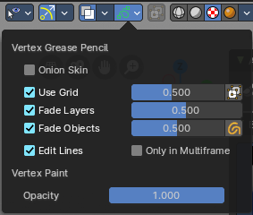 In Vertex Paint mode