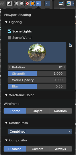 Viewport Shading with Material Preview