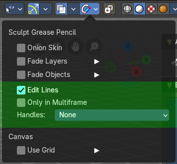 Grease Pencil - Sculpt mode