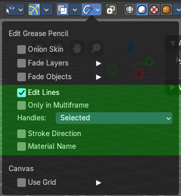 Grease Pencil - Edit mode
