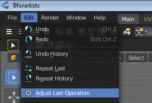 Adjust Last Operation