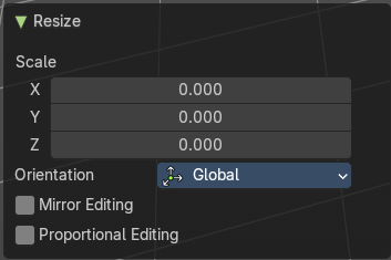 Last Operator Resize