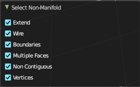 Last Operator Select Non-Manifold