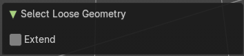 Last Operator Select Loose Geometry