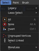Mesh - Vertex and Weight Paint Mode
