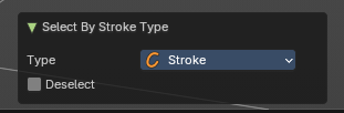 Last Operator Select by Stroke Type