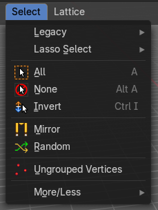 Lattice Object - Edit Mode