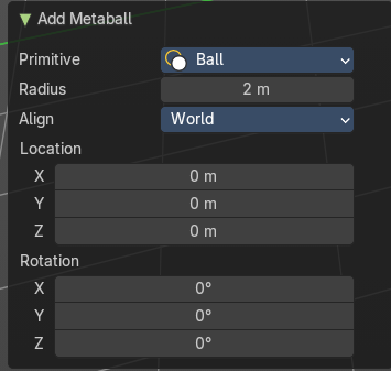 Last Operator Add Metaball