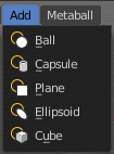 Edit Mode - Add Menu