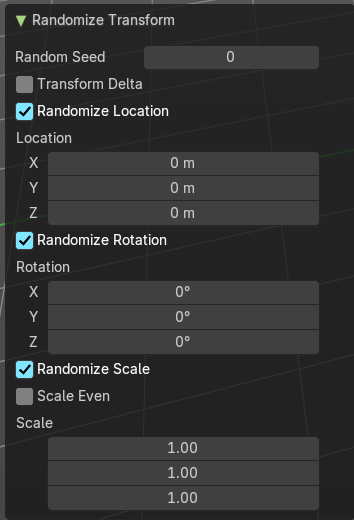 Last Operator Randomize Transform