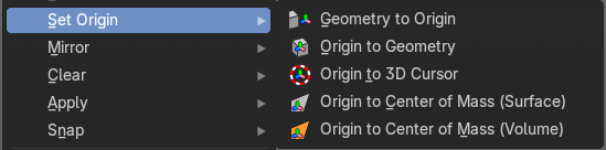 Set Origin