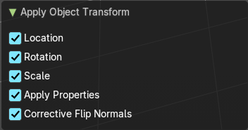 Last Operator Apply Object Transform
