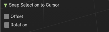 Last operator Snap Selection to Cursor