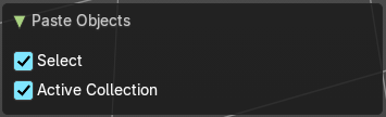 Last Operator Paste Objects