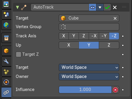 Track to Constraint