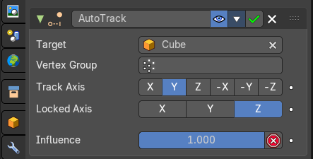 Lock Track Constraint