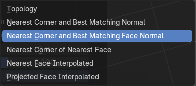 Face corner mapping