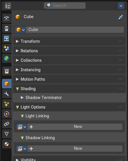 Link Receivers to Emitter sub menu