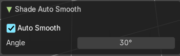 Last Operator Shade Smooth by angle