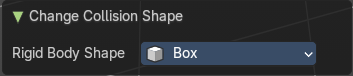 Last Operator Change Collision shape