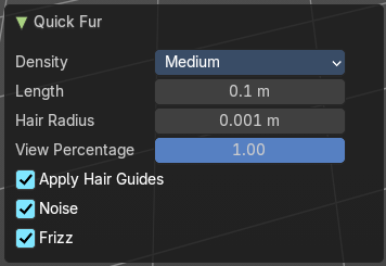 Adust last operator Quick Fur
