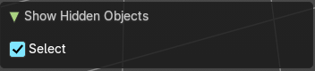 Last Operator Hide Selected