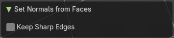 Last Operator Set Normals from Faces
