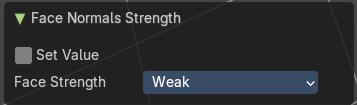 Last Operator Face Normal Strength