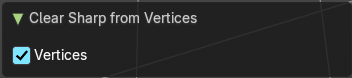 Last Operator Clear Sharp from Vertices