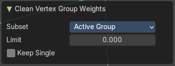 Last Operator Clean Vertex Group